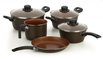 Conjunto 5 Peas Terracota Antiaderente